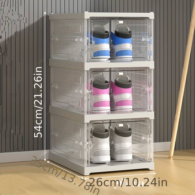 Boîte de rangement pour chaussures épaissie, intégrée et sans installation
