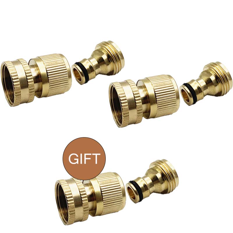 Raccord rapide en laiton 3/4" – Antirouille, sans fuite, universel