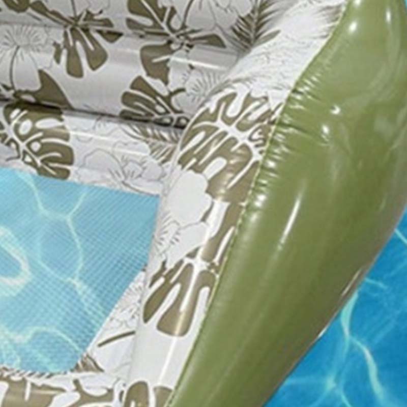 Matelas de piscine gonflable en forme de U – Ergonomique, siège en maille rafraîchissant, portable