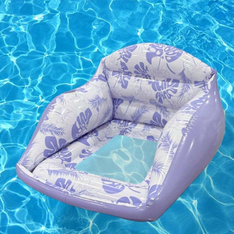 Matelas de piscine gonflable en forme de U – Ergonomique, siège en maille rafraîchissant, portable