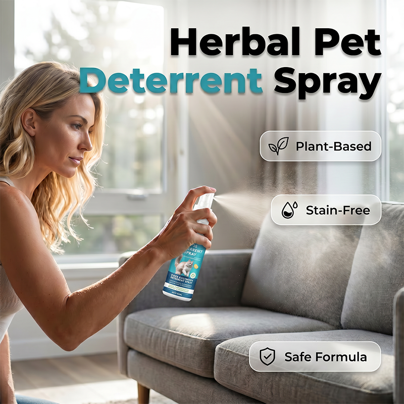 Spray répulsif aux herbes pour chats et chatons