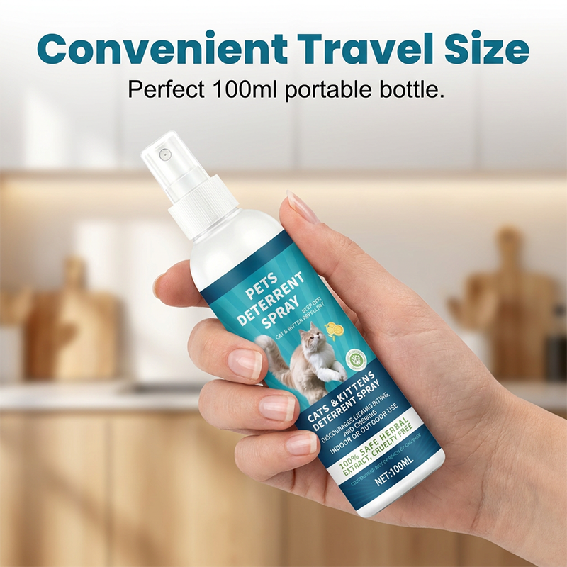 Spray répulsif aux herbes pour chats et chatons