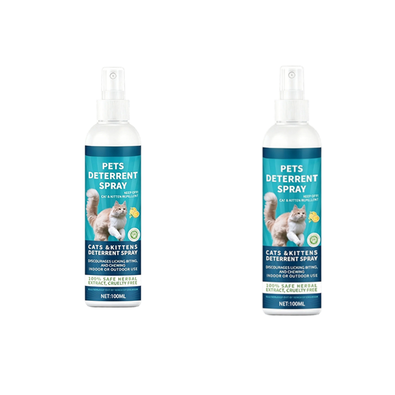 Spray répulsif aux herbes pour chats et chatons