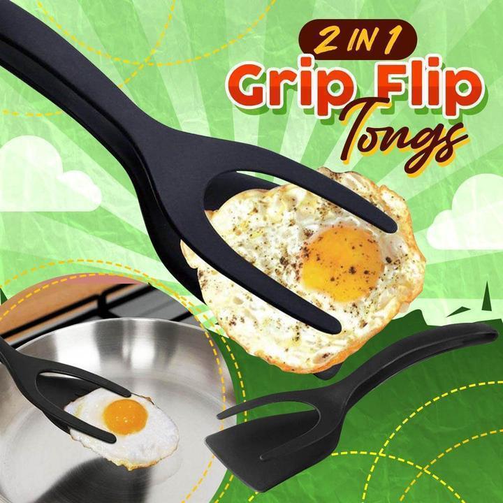 Pince Spatule 2 en 1 – Silicone Résistant à la Chaleur & Poignée Antidérapante – Indispensable pour la Cuisine