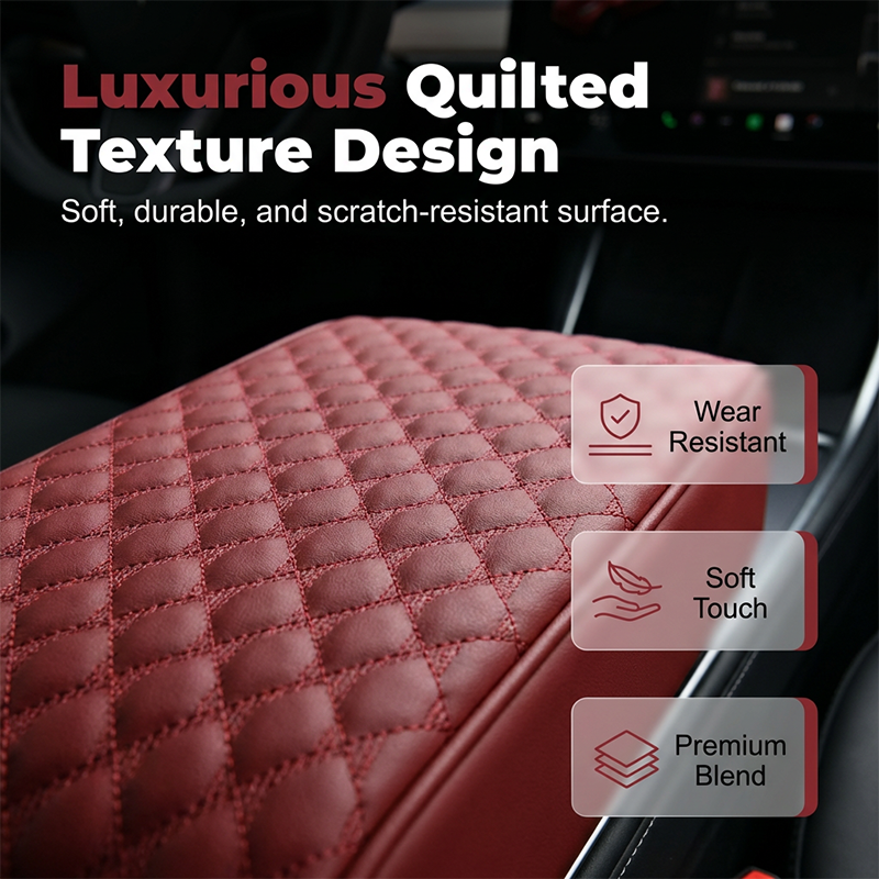 Coussin accoudoir de voiture, housse de console centrale 5 en 1 avec 2 sacs de rangement, porte-gobelet, fente pour boîte à mouchoirs, fente pour téléphone pour berlines, accessoires intérieurs de voiture