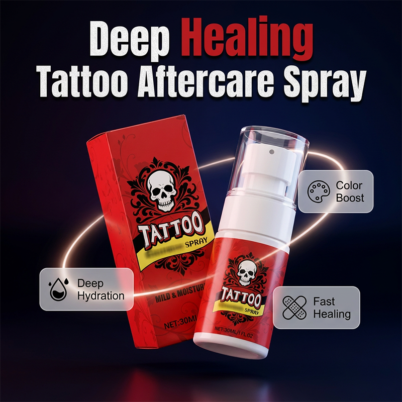 Spray hydratant pour le soin des tatouages