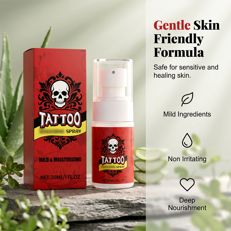 Spray hydratant pour le soin des tatouages