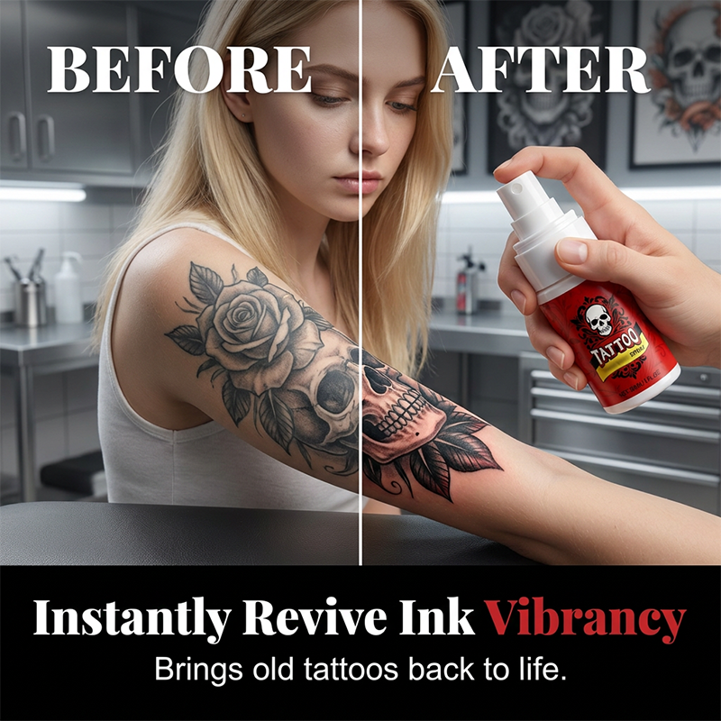 Spray hydratant pour le soin des tatouages
