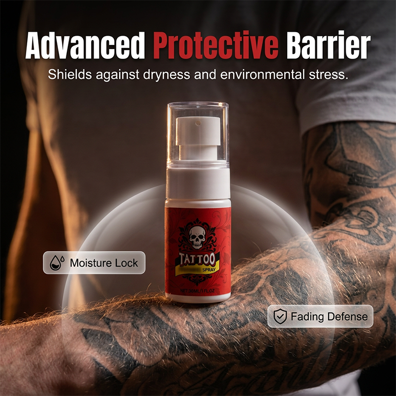Spray hydratant pour le soin des tatouages