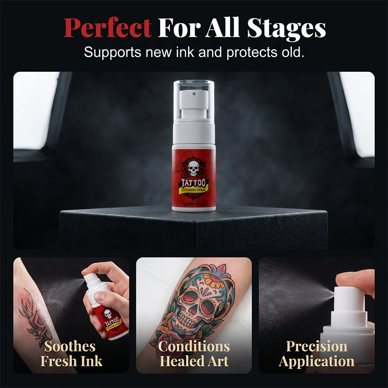 Spray hydratant pour le soin des tatouages