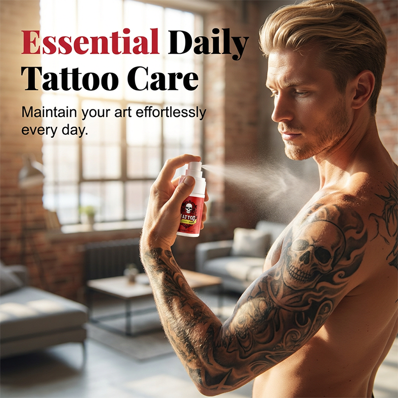 Spray hydratant pour le soin des tatouages