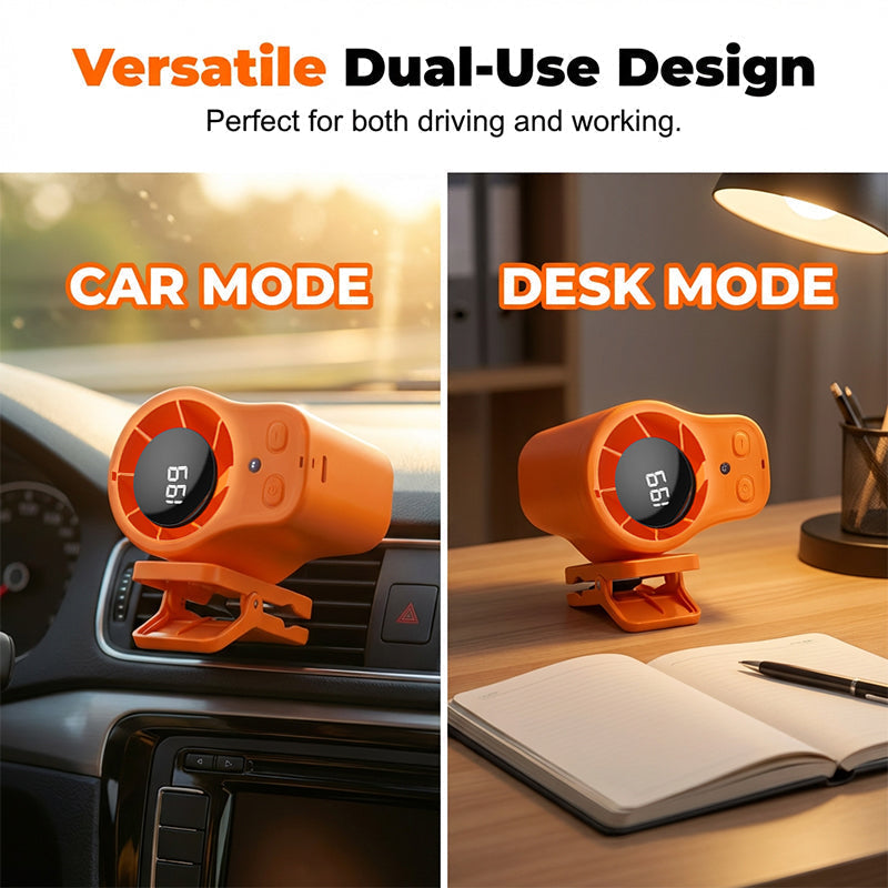 Ventilateur personnel mains libres avec écran LED