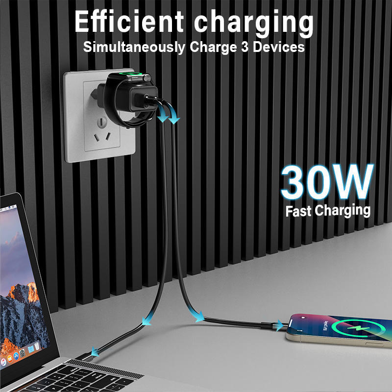 Chargeur mural sans fil 3-en-1 pour montre