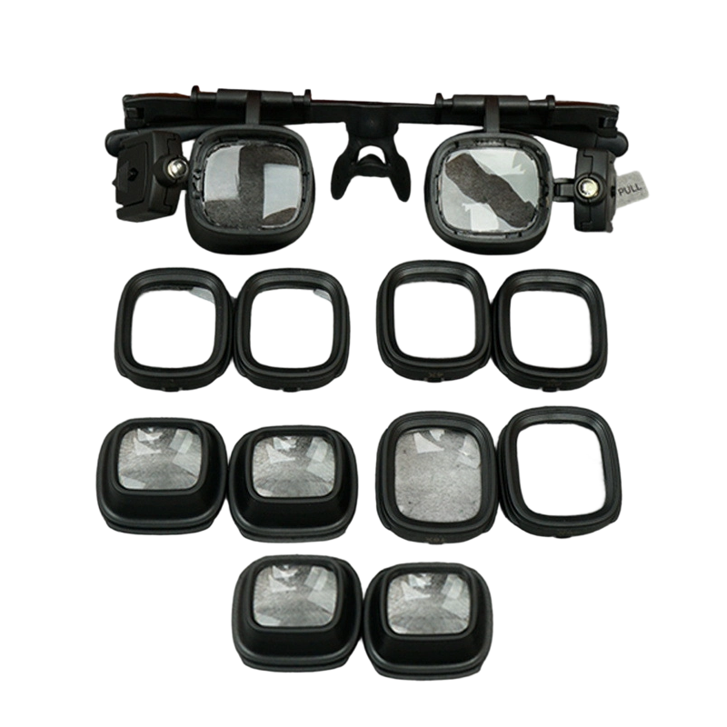 Loupe frontale LED 2X-24X, loupe de précision mains-libres avec double éclairage LED, lentille haute clarté pour la soudure, la réparation électronique