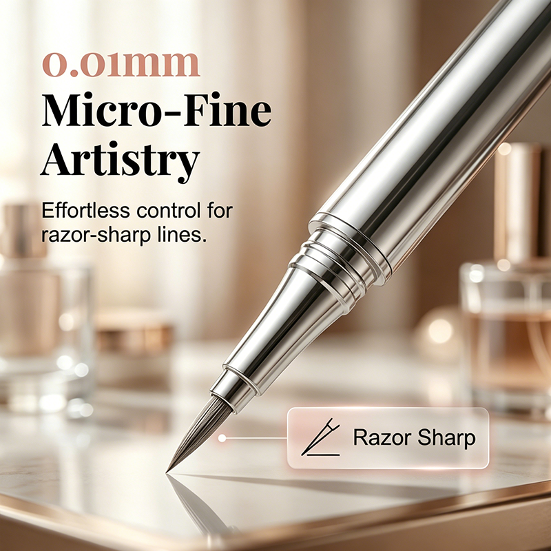 Eyeliner liquide de précision – Imperméable, anti-taches, pointe micro-fine
