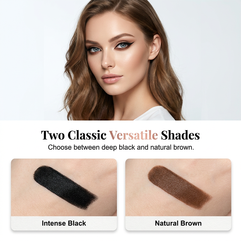 Eyeliner liquide de précision – Imperméable, anti-taches, pointe micro-fine