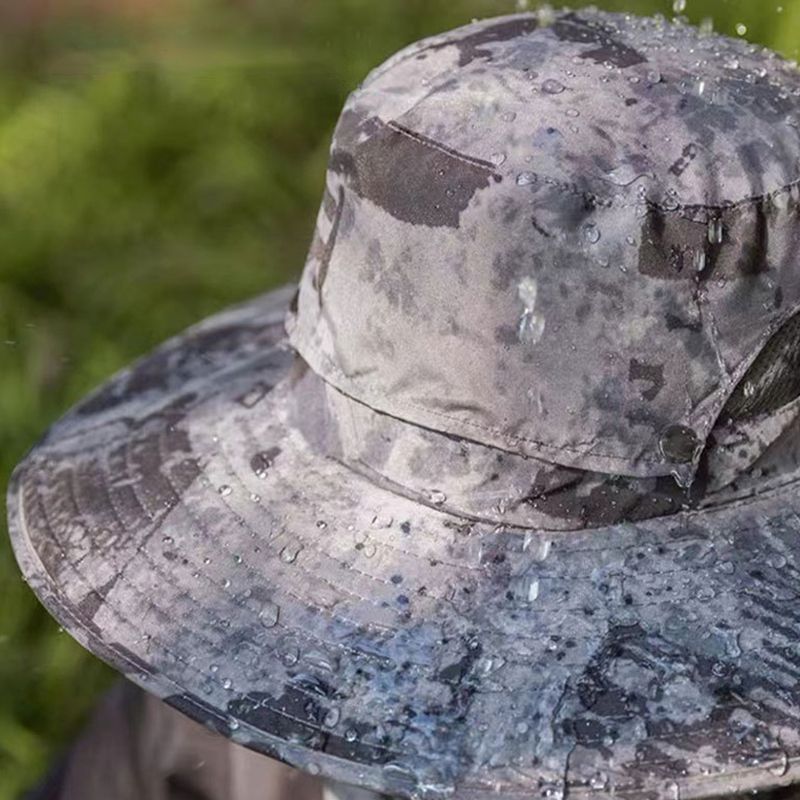 Chapeau de Pêcheur Anti-UV pour Hommes avec 2 Ventilateurs Solaires Détachables