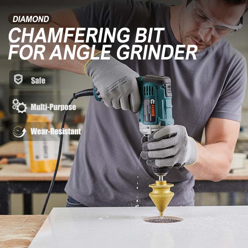 Fraise à chanfreiner diamantée pour meuleuse – Multifonction, diamant brasé, compatibilité universelle