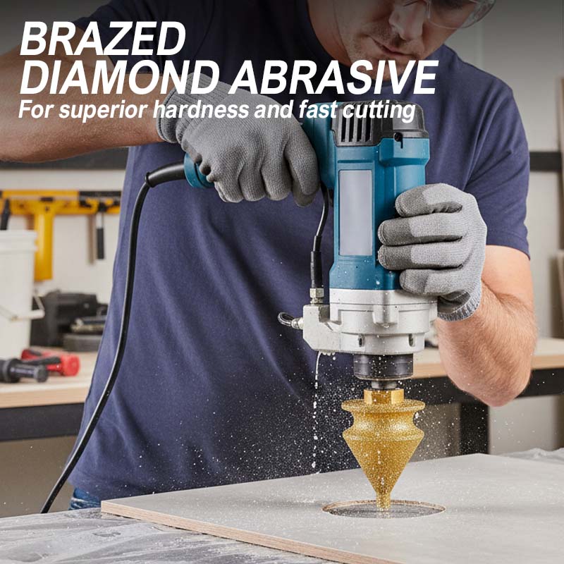 Fraise à chanfreiner diamantée pour meuleuse – Multifonction, diamant brasé, compatibilité universelle