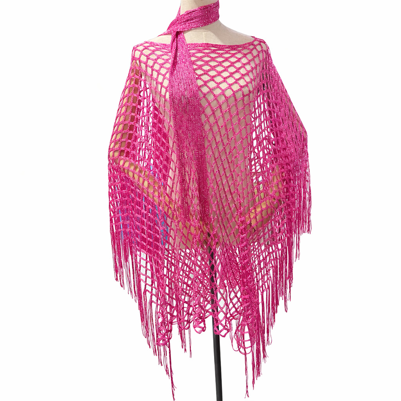 Paréo en crochet métallique d'été – Léger, fluide et élégamment stylé pour l'été