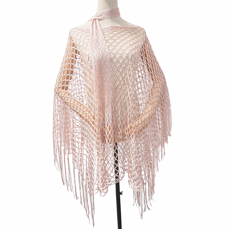 Paréo en crochet métallique d'été – Léger, fluide et élégamment stylé pour l'été