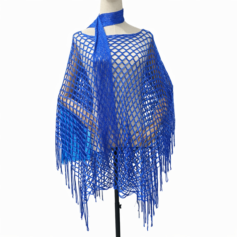 Paréo en crochet métallique d'été – Léger, fluide et élégamment stylé pour l'été
