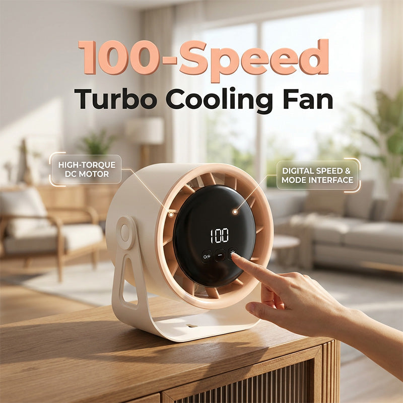 Ventilateur de circulation suspendu à haute vélocité 100 vitesses