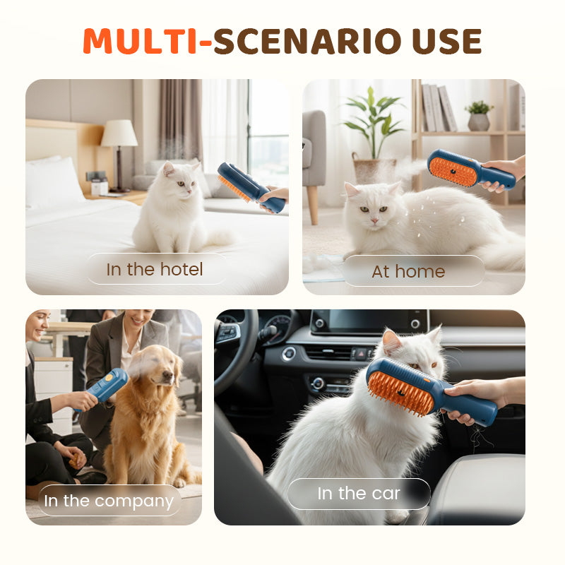 Peigne de massage rechargeable pour animaux de compagnie