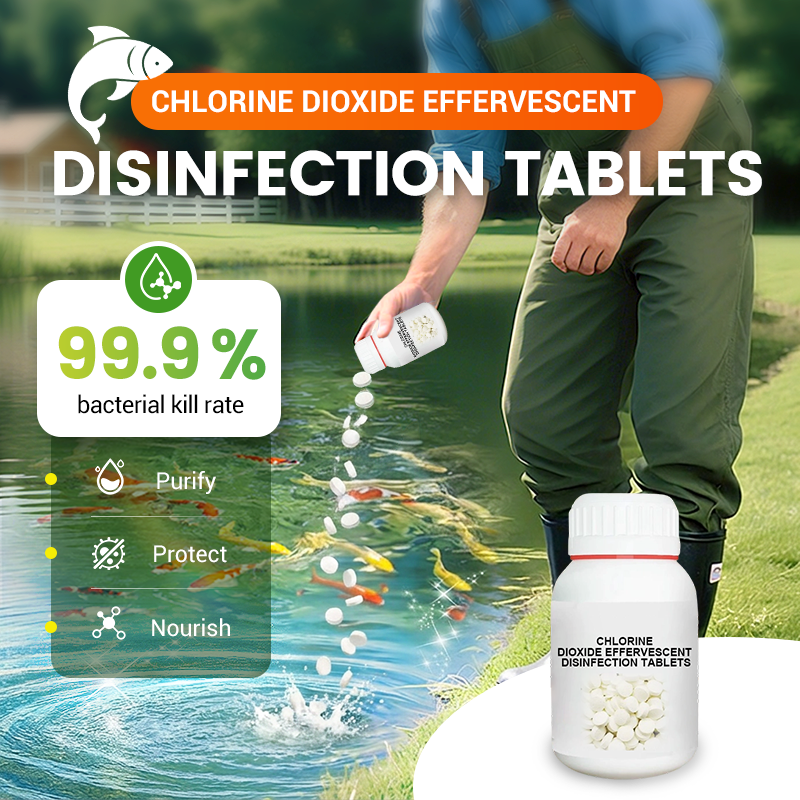 Comprimés effervescents de dioxyde de chlore pour la désinfection