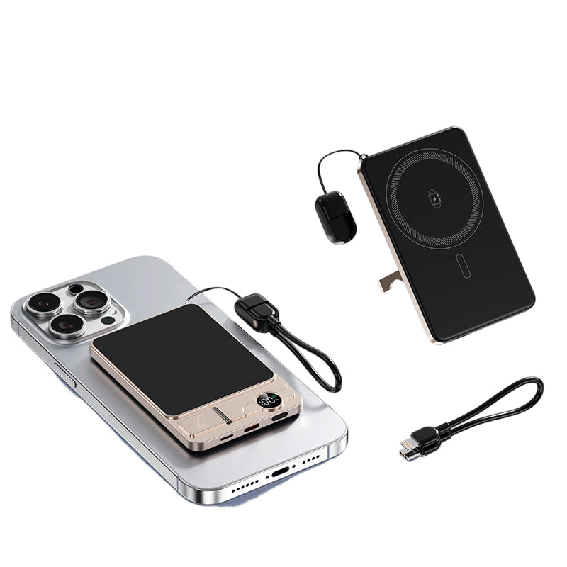 Chargeur magnétique professionnel pour voyageurs et professionnels | Filaire 22,5 W & sans fil 15 W | 10 000 mAh | Livraison rapide