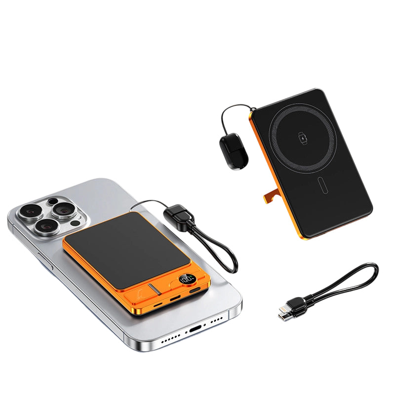 Chargeur magnétique professionnel pour voyageurs et professionnels | Filaire 22,5 W & sans fil 15 W | 10 000 mAh | Livraison rapide
