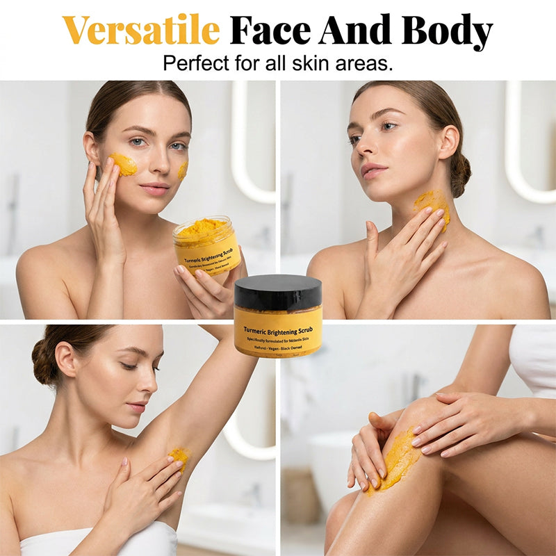 Gommage corporel exfoliant au curcuma