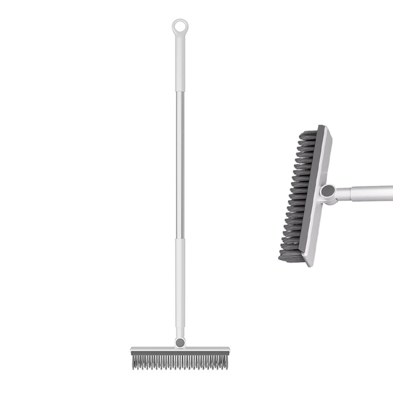 Brosse 2-en-1 pour joints et coins avec raclette