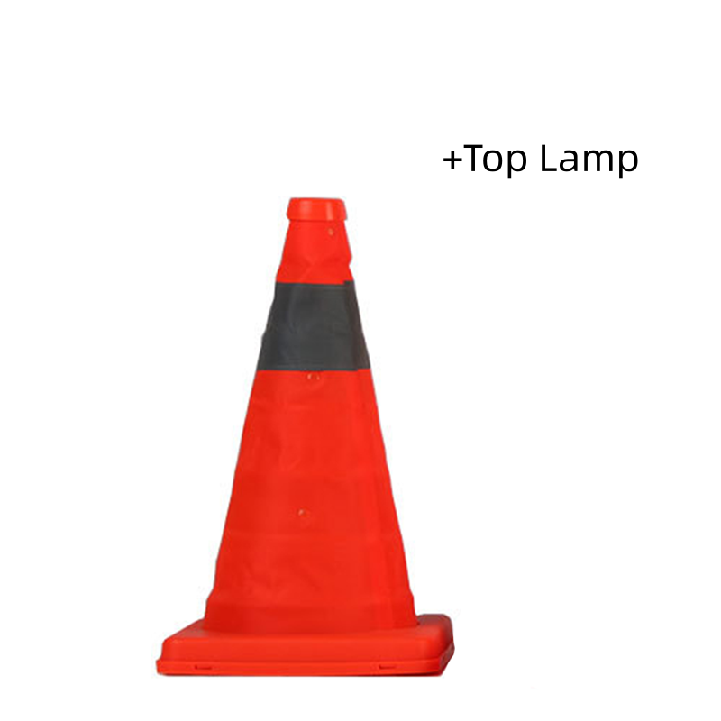 Cône de signalisation pliable réfléchissant