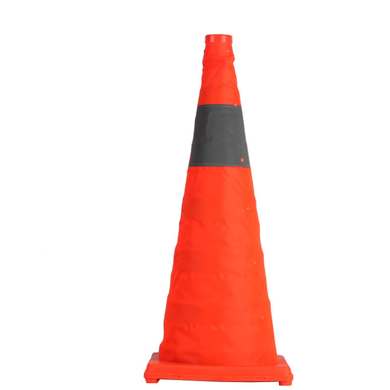 Cône de signalisation pliable réfléchissant