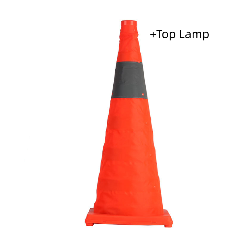 Cône de signalisation pliable réfléchissant