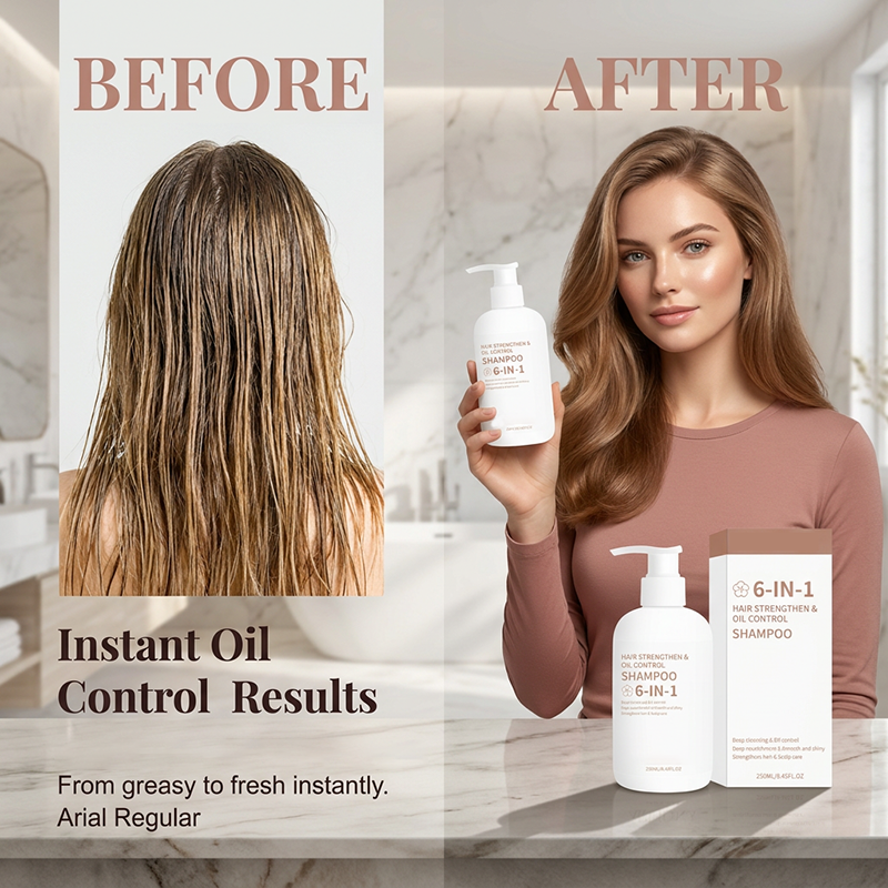 Shampooing fortifiant et régulateur de sébum