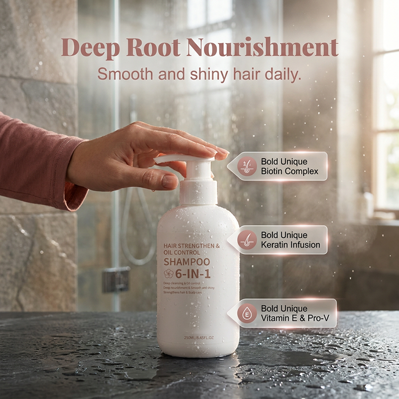 Shampooing fortifiant et régulateur de sébum