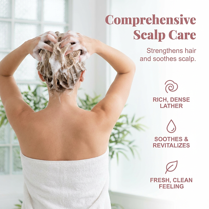 Shampooing fortifiant et régulateur de sébum