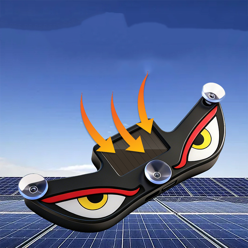 Voyant d'avertissement solaire à LED pour voiture "Œil de démon"