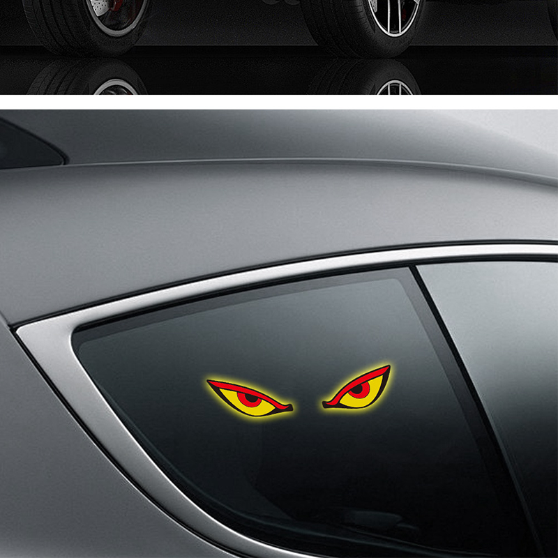 Voyant d'avertissement solaire à LED pour voiture "Œil de démon"