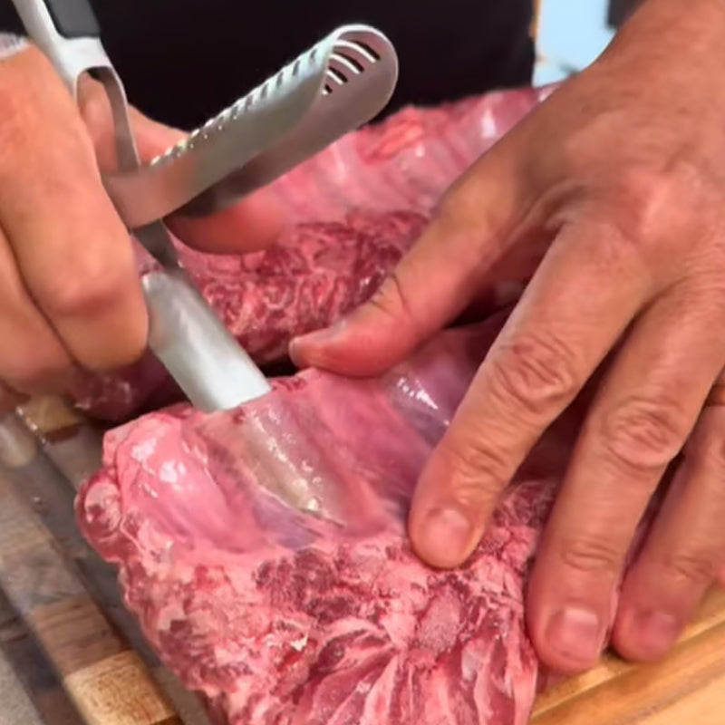 Pèle-travers en acier inoxydable pour barbecue
