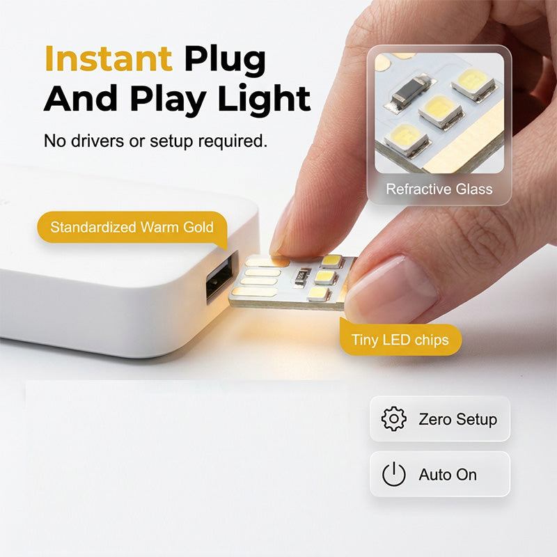 Mini Veilleuse Portable USB à LED