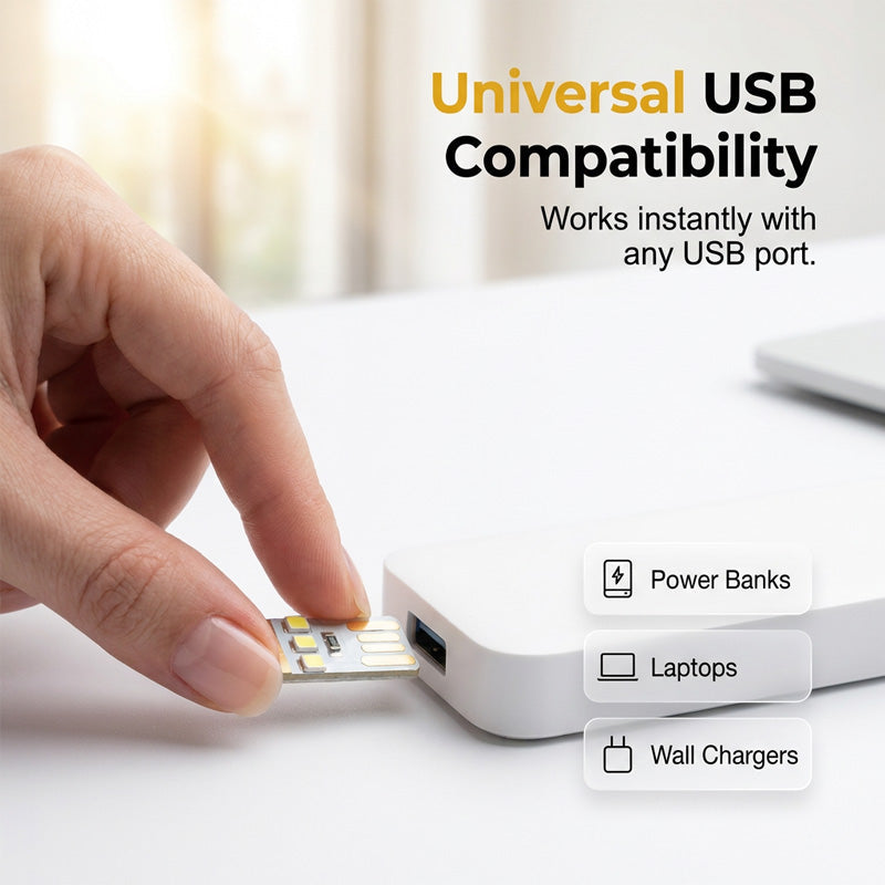 Mini Veilleuse Portable USB à LED