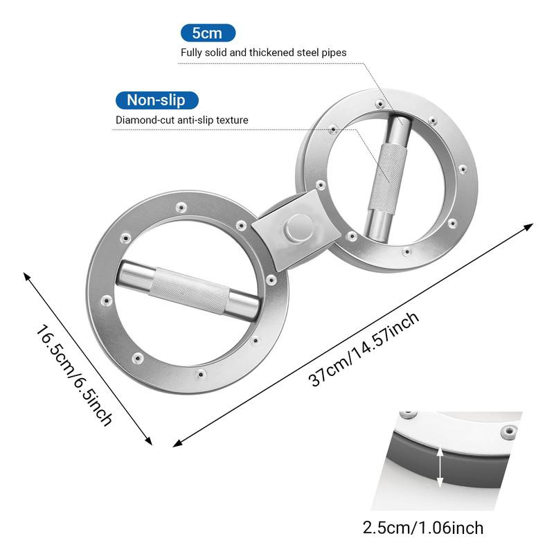 Exerciceur Bras et Poitrine – Poignées rotatives à 360°, résistance de 12 LB, compact pour la maison ou le bureau.