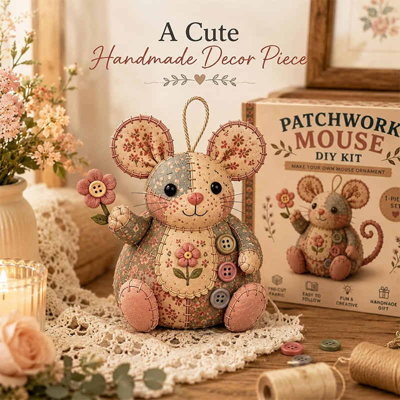 Kit de couture pour souris en peluche vintage fabriquée à la main