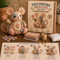 Kit de couture pour souris en peluche vintage fabriquée à la main