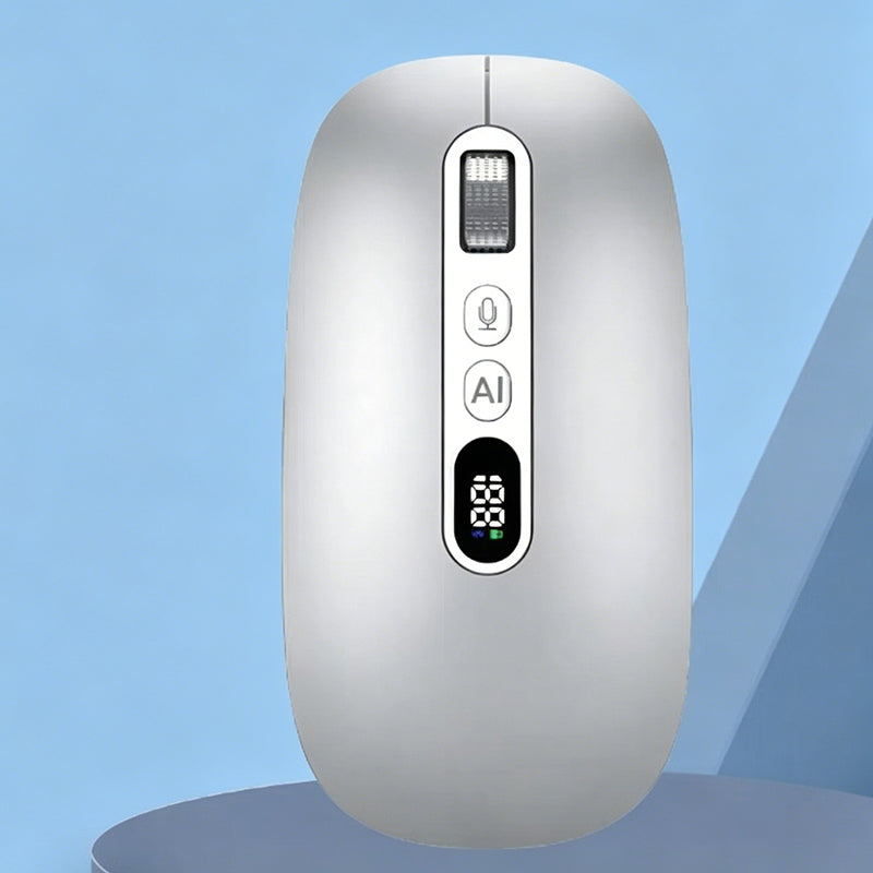 Souris sans fil intelligente AI à commande vocale, traduction en temps réel, clic silencieux pour une productivité accrue au travail et aux études !