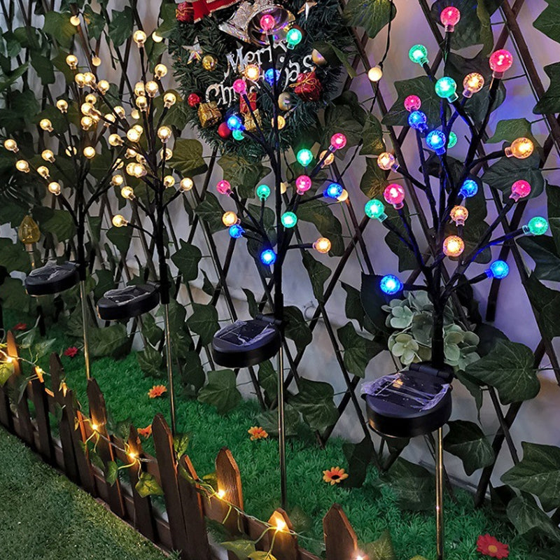 Lampe de jardin solaire à branches d'arbre LED