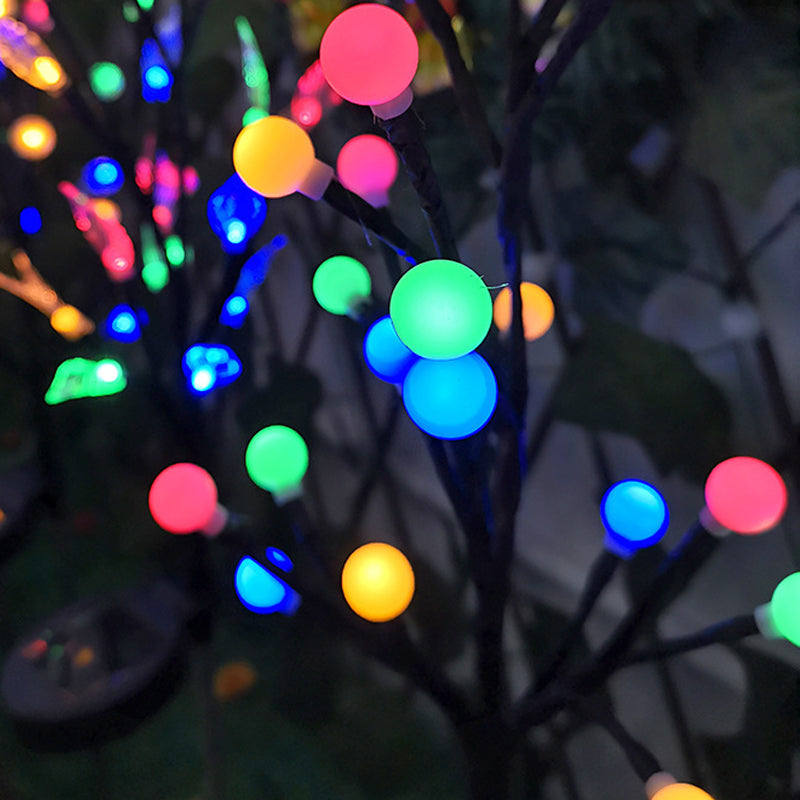 Lampe de jardin solaire à branches d'arbre LED